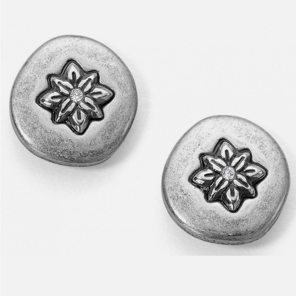 Brighton Silver Floral Earrings